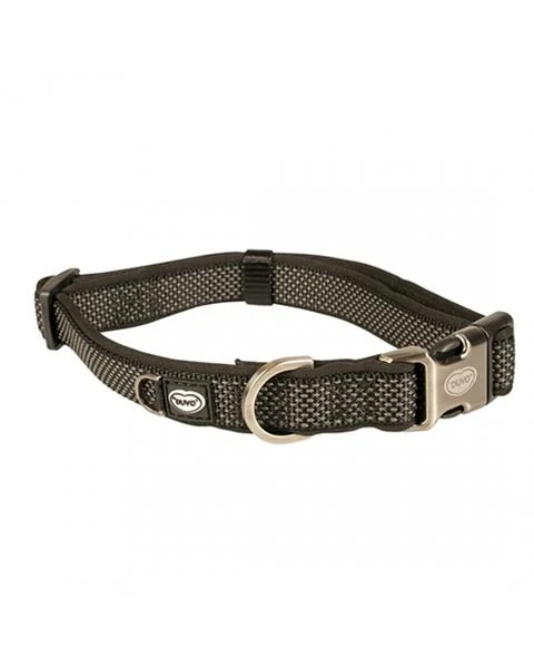 Obojok DUVO+ EXPLOR NORTH nylon čierny 35-55cm/20mm