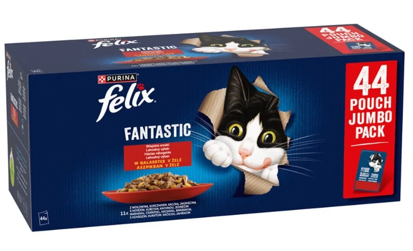 FELIX Fantastic 44x85g hov/kur/kač/jahna v želé