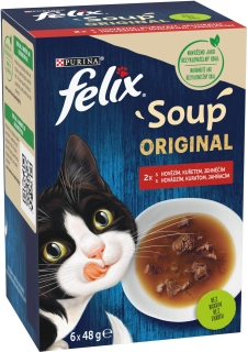 FELIX Soup 48g polievka s hovädzím, kuraťom a jahňacím