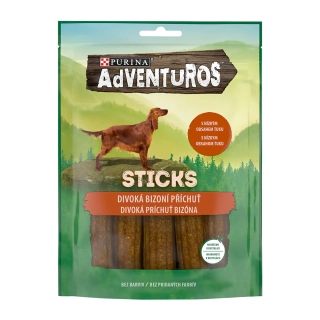 ADVENTUROS Sticks 120g s príchuťou bizóna