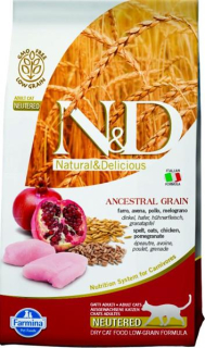 Farmina N&D cat AG adult, neutered, chicken, spelt, oats & pomegranate 1,5 kg