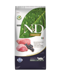 Farmina N&D cat PRIME (GF) adult, lamb & blueberry 5 kg
