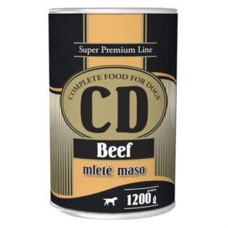 Delikan DOG CD BEEF mleté mäso, 100% mäsová konzerva 1200g