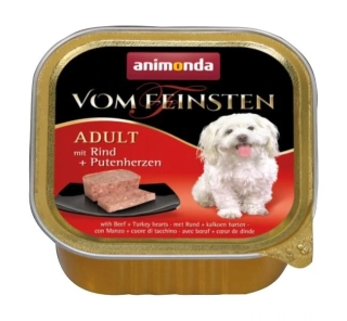 ANIMONDA pašteka ADULT - hovädzie, morka srdcia pre psy 150g