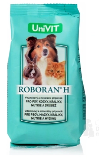 Roboran H plv 250g Univit, MVD pre psov, mačky, králiky a iné kožušinové zvieratá