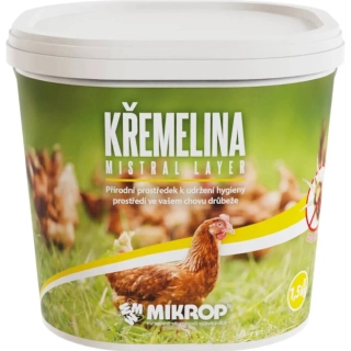 Kremelina Mistral Layer /1,5kg vedro, ekologický, proti švoliam, roztočom, perožrútom, člemíkom 