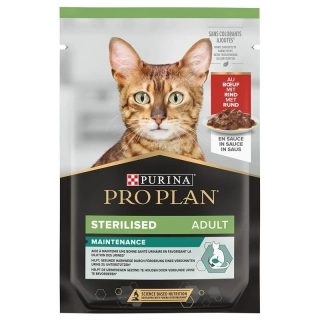 PRO PLAN Adult kapsička Cat Sterilised Maintenance hovädzie v šťave 85g