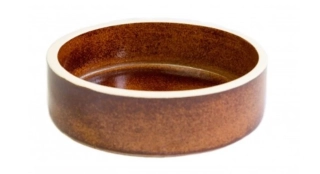 Kŕmidlo keramické MISKA 20cm hnedá