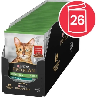 PRO PLAN Adult kapsička Cat Sterilised Maintenance hovädzie v šťave 26x 85g