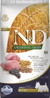 Farmina N&D dog AG adult mini, lamb, spelt, oats & blueberry 7 kg
