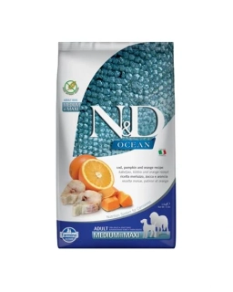 Farmina N&D dog OCEAN PUMPKIN (GF) adult medium & maxi, codfish & orange 2,5 kg