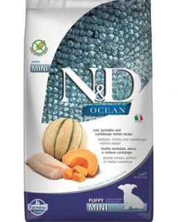 Farmina N&D dog OCEAN PUMPKIN (GF) puppy mini, cod & cantaloupe melon 2,5 kg