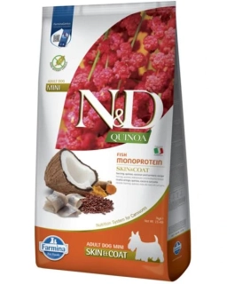 Farmina N&D dog QUINOA (GF) adult mini, skin & coat, herring & coconut 7 kg