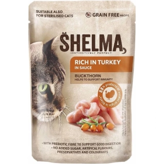 SHELMA kapsa CAT s morčacím a rakytníkom 85g