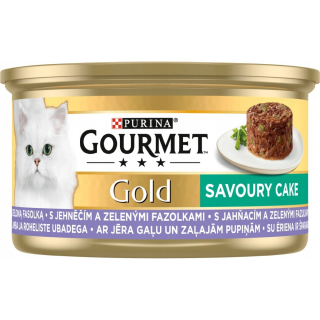 GOURMET GOLD savoury cake s jahnacim masom a zelenou fazulkou 85 g